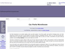 Tablet Screenshot of carpartswarehouse.com